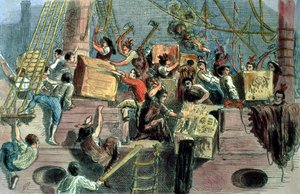 Boston Tea Party, 16th December 1773 by Unbekannt Unbekannt
